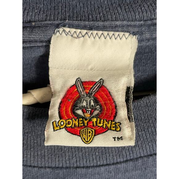 Vintage 1998 Tweety Bird Looney Tunes Tee OSFM Blue T-Shirt Warner Bros 90s - Picture 7 of 9